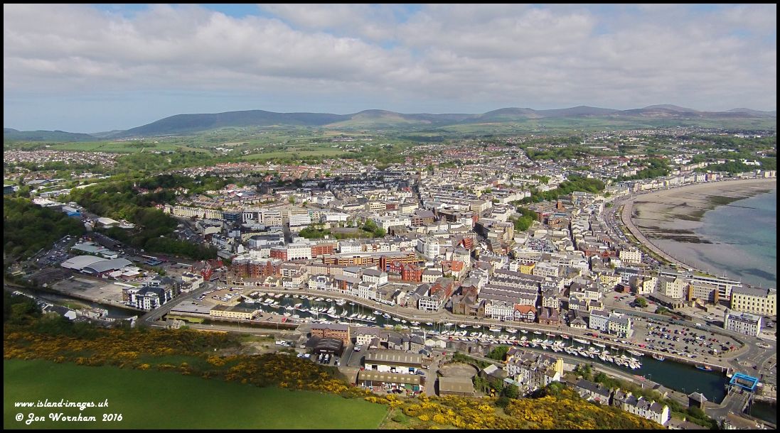 Aerial view of Douglas, Isle of Man 14/5/16
